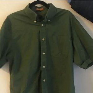 Dockers Stain Defender Short Sleeved Green Shirt